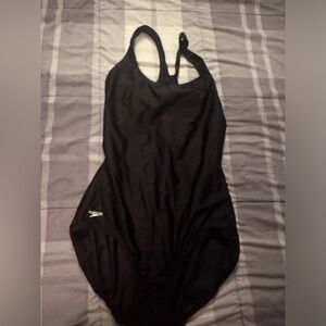 Speedo Black One-Piece Racing Swim Suit
